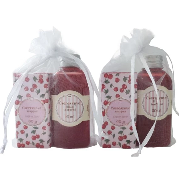Tusfürdő és szappan szett, cseresznye illatú 50 ml + 60 g S/2
