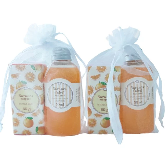 Tusfürdő és szappan szett, narancs-fahéj illatú 50 ml + 60 g S/2