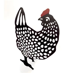 Tyúk sziluett leszúrható 35x64 cm