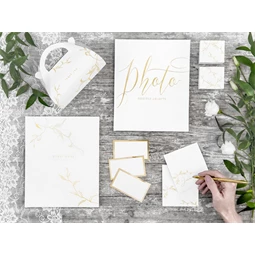 Ültetőkártya keret arany 9,5x5,5 cm S/10