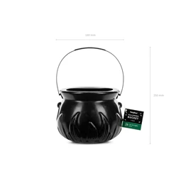 Üst edény vödör 18x13,5 cm fekete