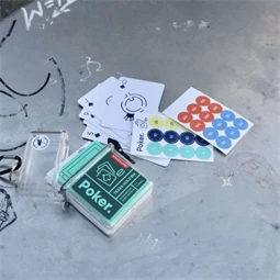 Utazó póker szett 9,5x12x3,5 cm