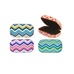 Utazó tok, csíkos 4,9x3,2x8,6 cm