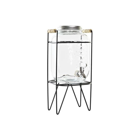 Üveg csappal 19x23x39 cm