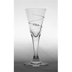 Likőrös pohár Swarovski kristállyal 25 ml 11,5x5 cm S/6