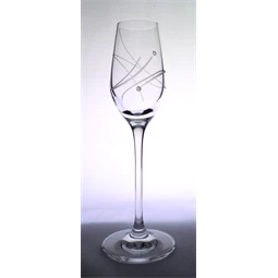 Pohár pálinkás, Swarovski dísszel 95 ml S/6