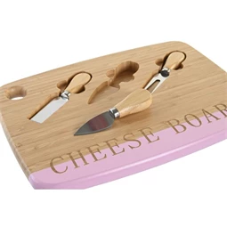 Vágódeszka szett sajtos 33,5x24x2 cm 3 féle S/4