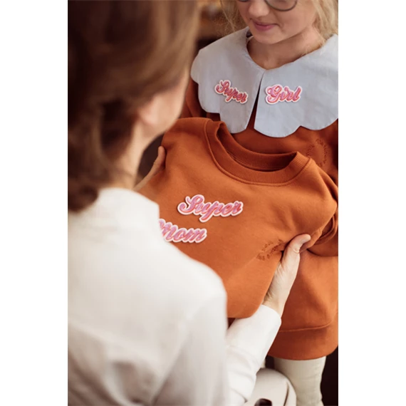 Vasalható matrica supermom, mix, 14x3,5-19,5x5 cm S/2