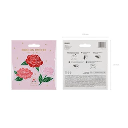 Vasalható matrica virágok, mix, 4,5-6,5x4,5-7 cm S/3