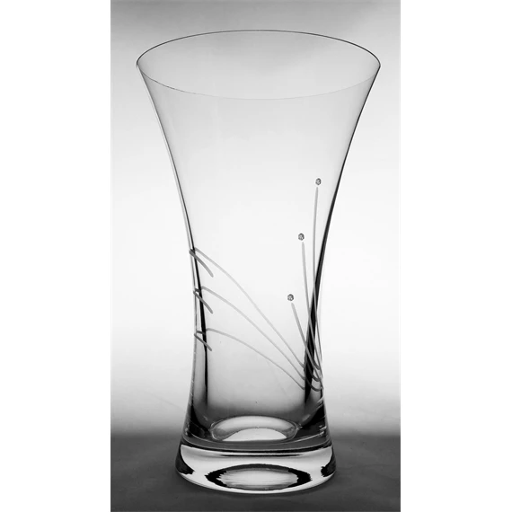 Váza Swarovski kristállyal 25x15,1 cm