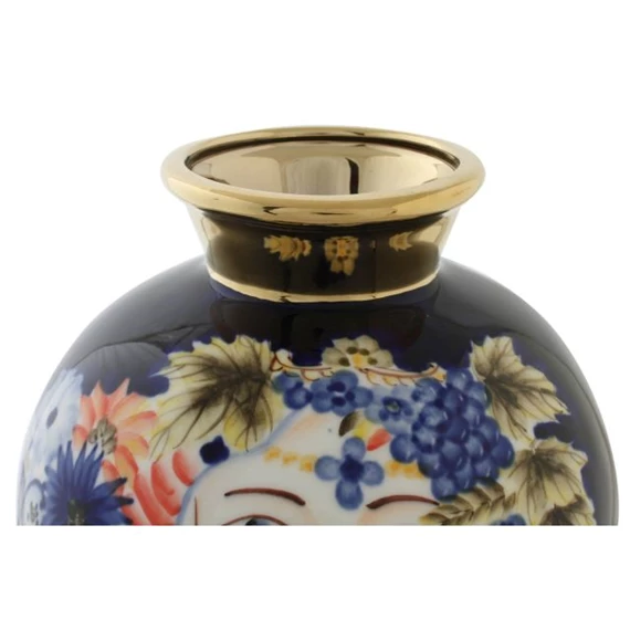 Váza női arc mintával 19x19x23 cm