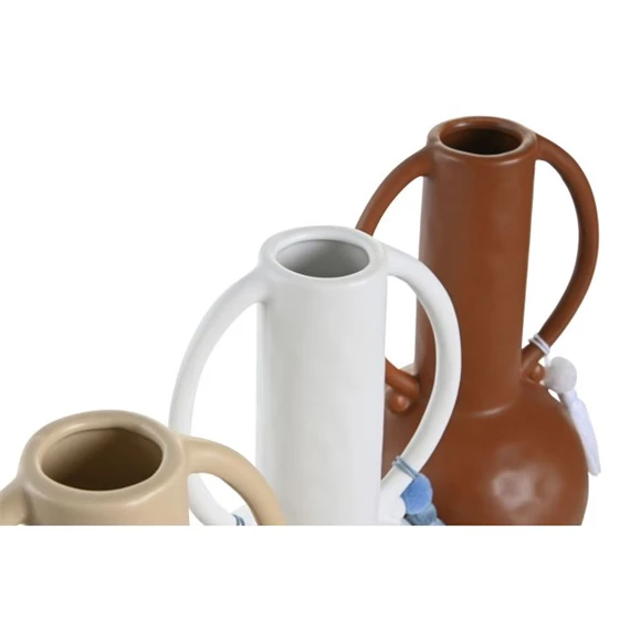 Váza bojtos 14x14x25,6 cm 3 féle