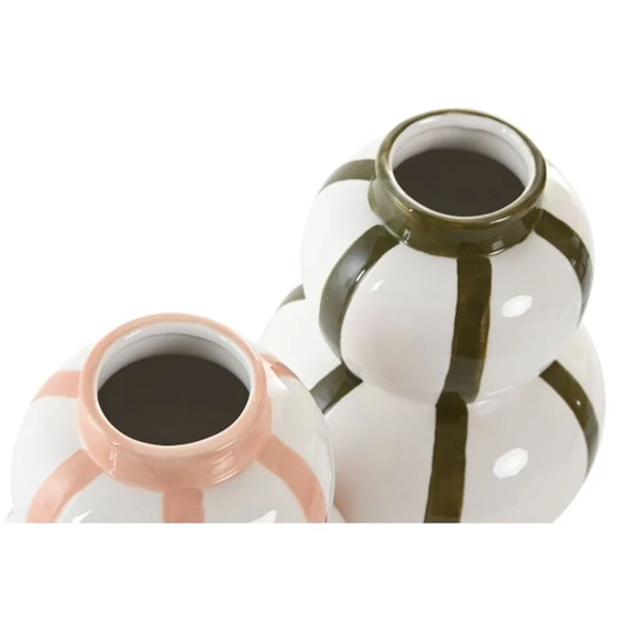Váza csíkos 15x15x20 cm 2 féle