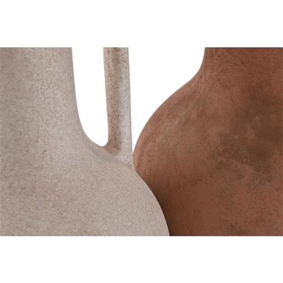 Váza füllel, ráncolt 16x16x35 cm 2 féle