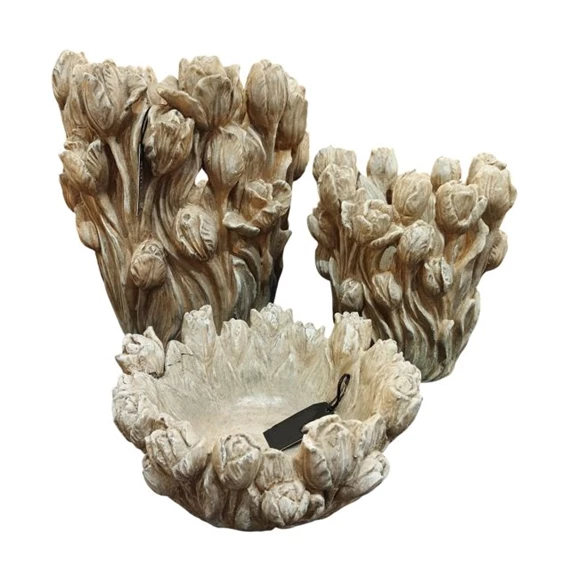 Váza tulipánokkal 29x27x32 cm