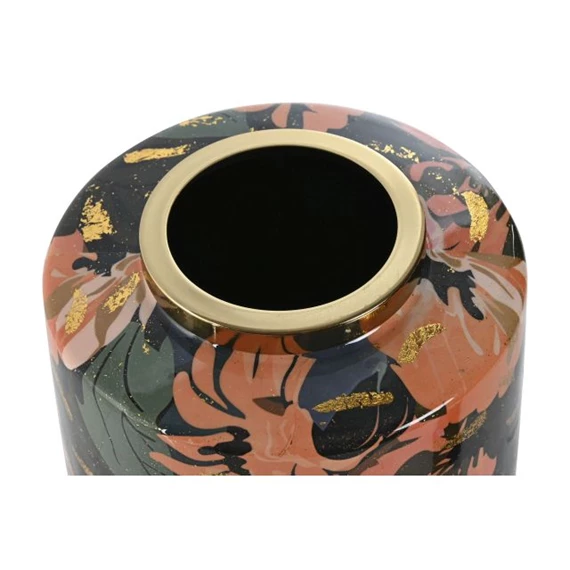 Váza virág mintás 17x17x21 cm