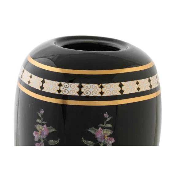 Váza virágokkal 14x14x24 cm