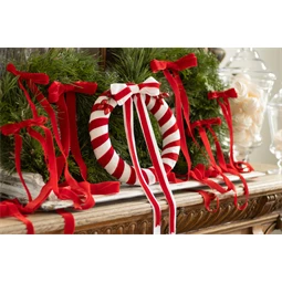 Velúr szalag 25 mm x 10 m piros