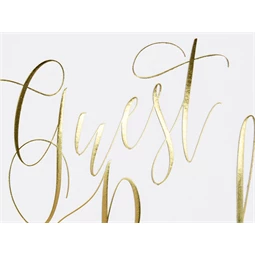 Vendégkönyv 20x24,5 cm fehér 22 oldal