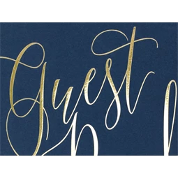 Vendégkönyv 20x24,5 cm sötétkék 22 oldal