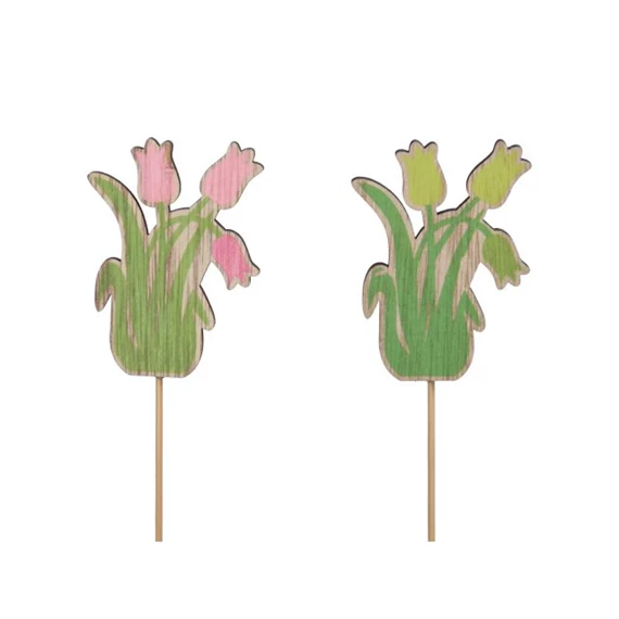 Virág Tulipán betűzős 7,5 cm 2 féle S/16