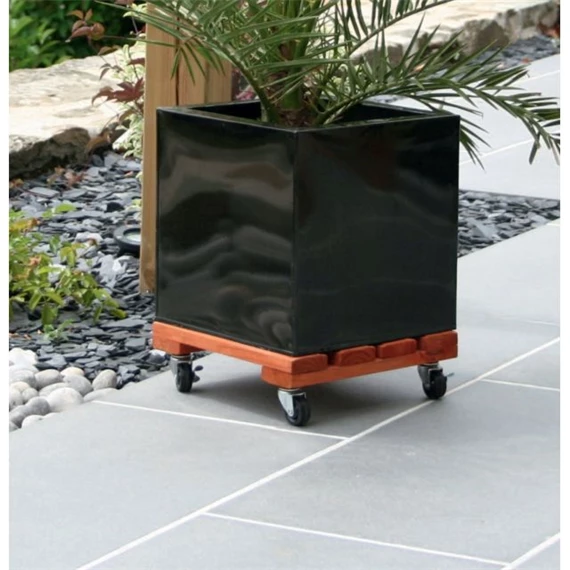 Virágalátét gurulós 30x30 cm