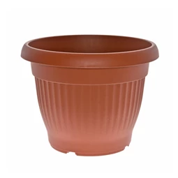 Virágcserép Campana bordázott, kerek 30x15x18 cm