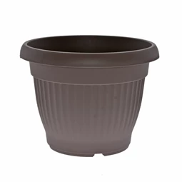 Virágcserép Campana bordázott, kerek 30x15x18 cm