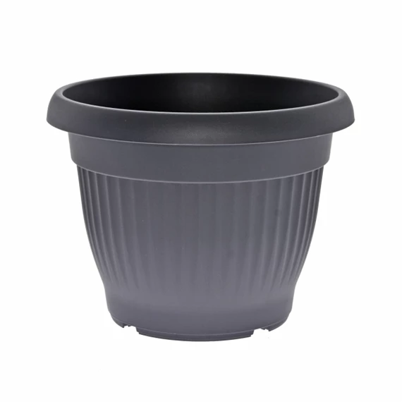 Virágcserép Campana bordázott, kerek 35x18x22 cm