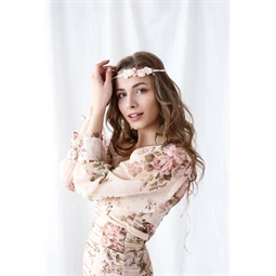 Virágkorona rózsaszín 18 cm