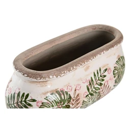 Virágtartó leveles 23x10x9 cm