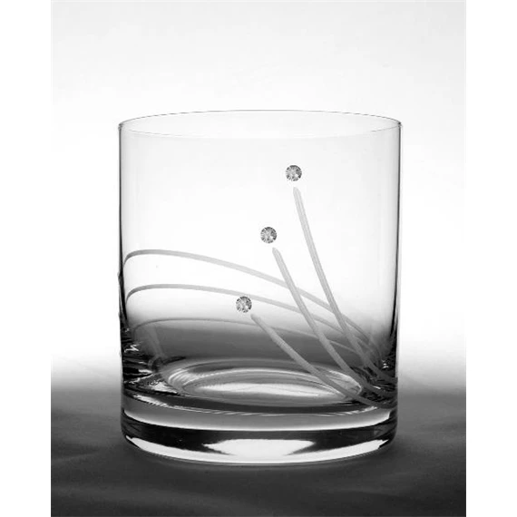 Whisky pohár Swarovski kristállyal 280 ml 8,8x8 cm S/6
