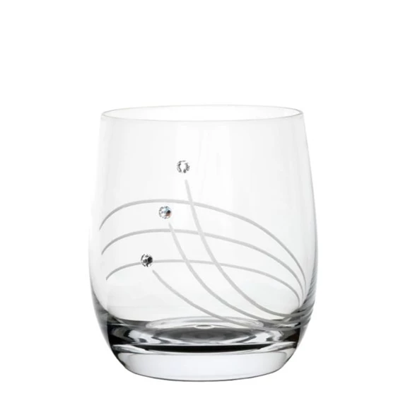 Whisky pohár Swarovski kristállyal 350 ml 9,5x8,4 cm S/6