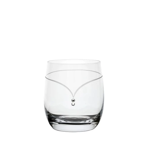 Whisky pohár Swarovski kristállyal 350 ml 9,5x8,4 cm S/6