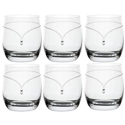 Whisky pohár Swarovski kristállyal 350 ml 9,5x8,4 cm S/6