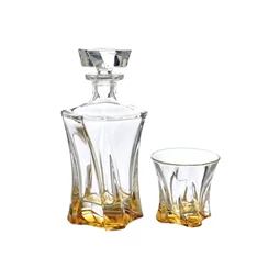 Whisky szett COOPER borostyán talppal 25 cm S/3